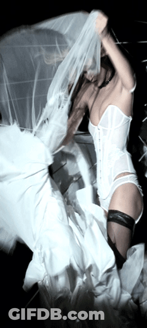 Kate Moss Wedding Fashion GIF