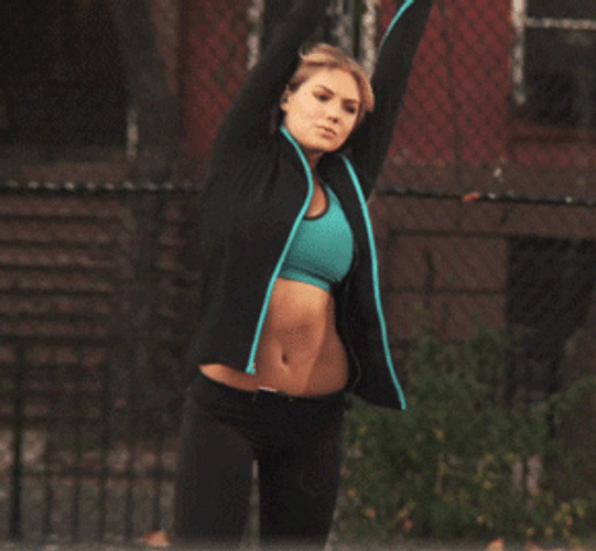 Kate Upton Stretching Zoo York GIF