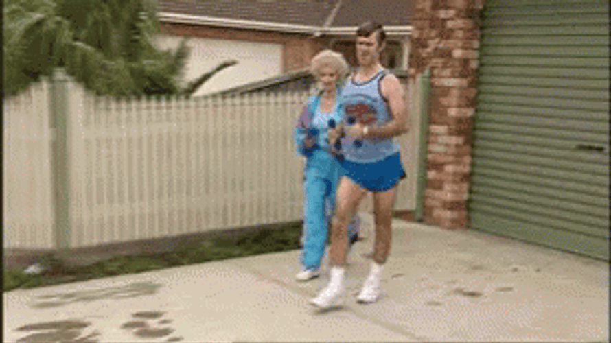 Kath And Kim Series Funny Running GIF