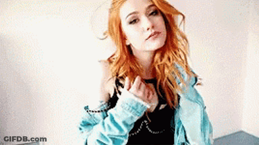 Katherine Mcnamara Hair Flipping GIF