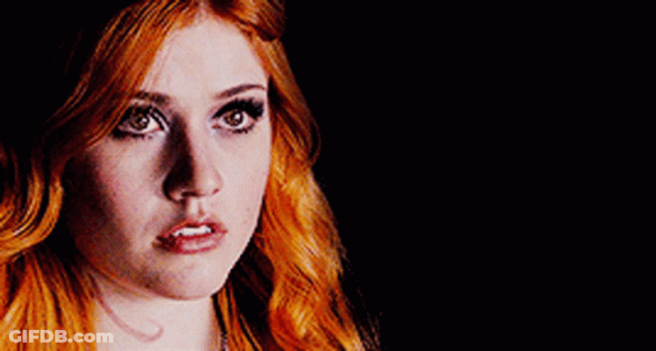 Katherine Mcnamara Speechless Stare GIF