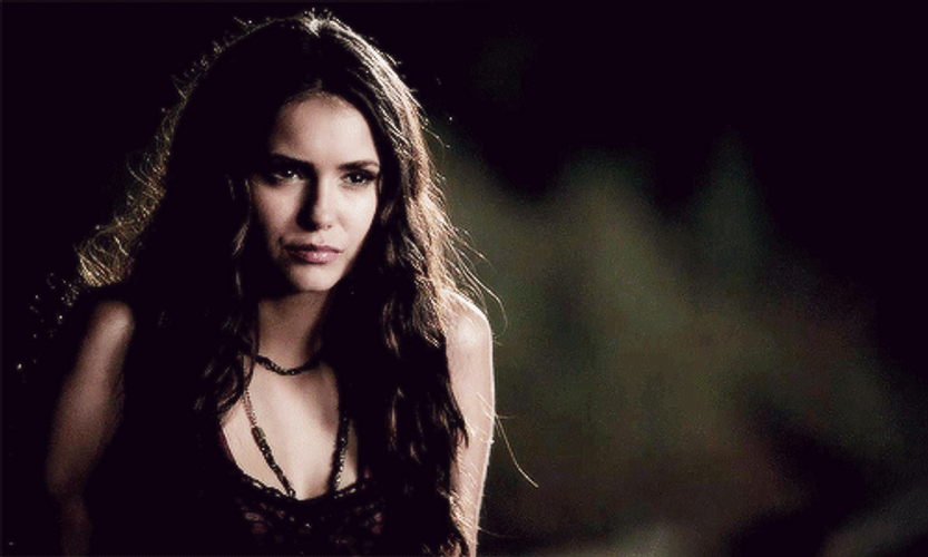 Katherine Pierce Eye Roll Smirk GIF