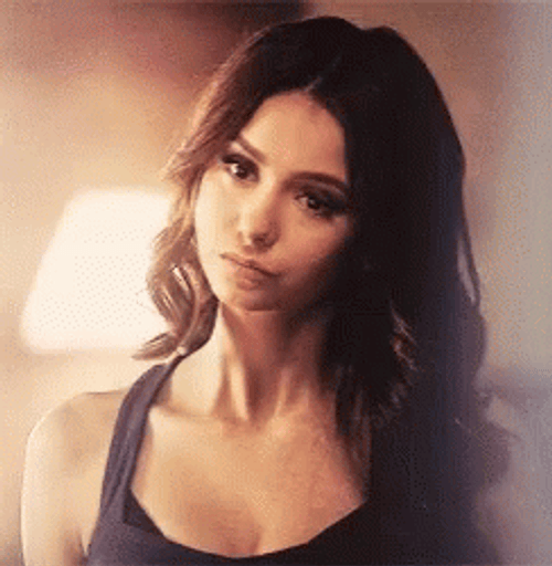 Katherine Pierce Hmm Stare GIF