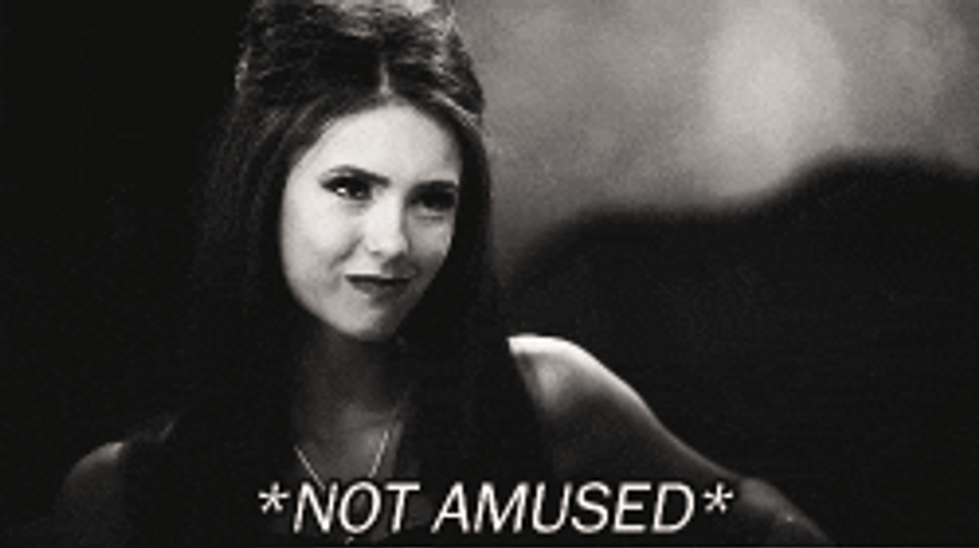 Katherine Pierce Not Amused Reaction GIF
