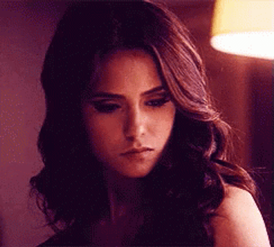 Katherine Pierce Offended Stare GIF