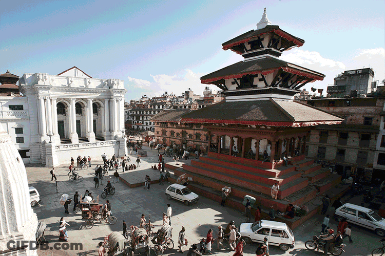 Kathmandu Durbar Square Nepal GIF