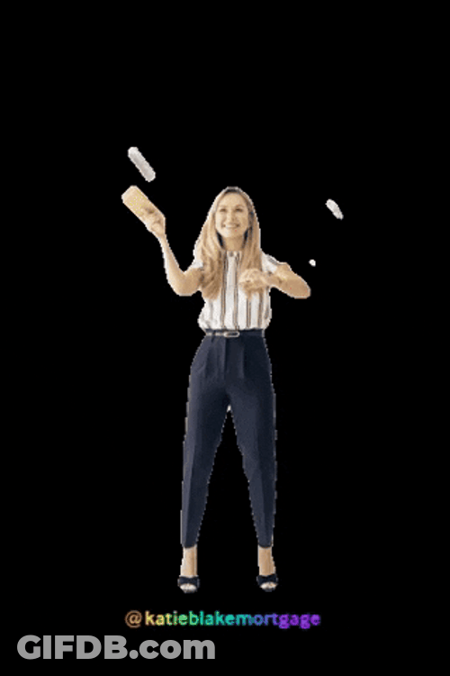Katie Blake Money Flying GIF