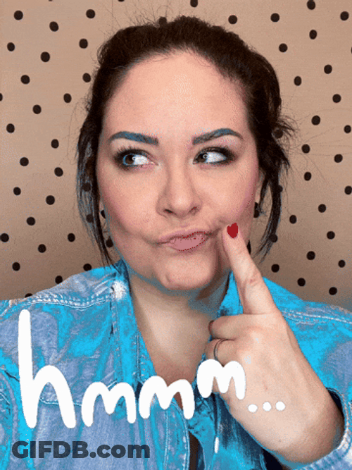 Katie Herwig Thinking Not Sure GIF