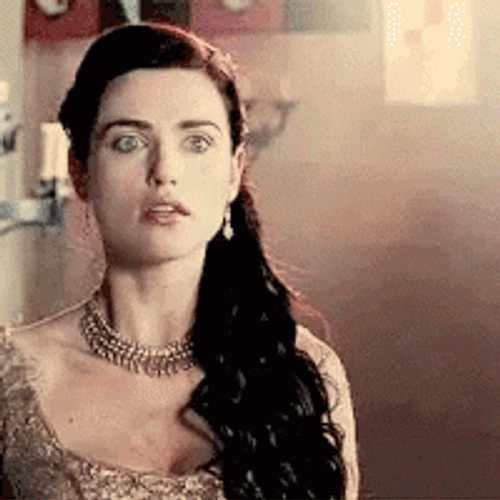Katie Mcgrath Morgana Pendragon Shocked GIF