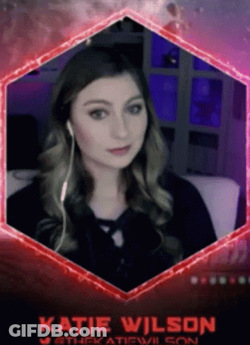 Katie Wilson With Red Frame GIF