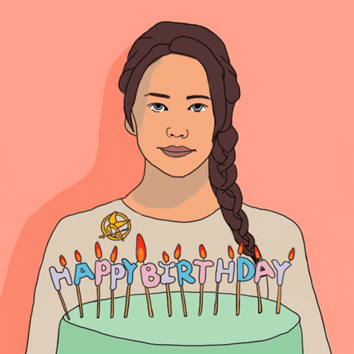 Katniss Everdeen Birthday Animation GIF