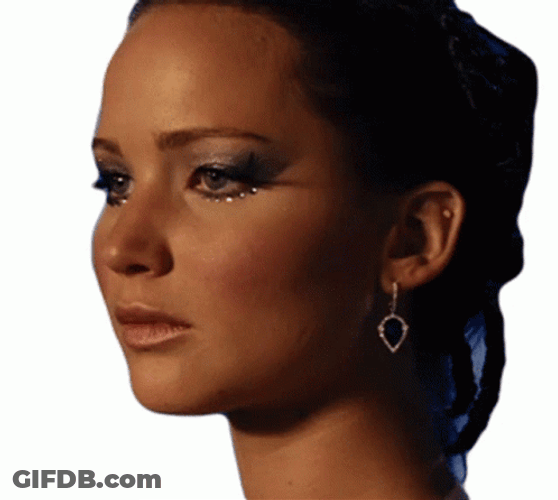 Katniss Everdeen Blank Face GIF