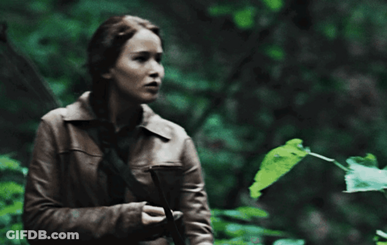 Katniss Everdeen In The Forest GIF