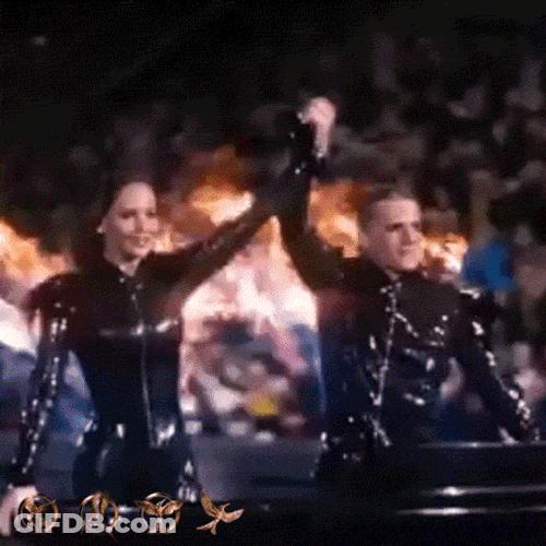 Katniss Everdeen In The Parade GIF
