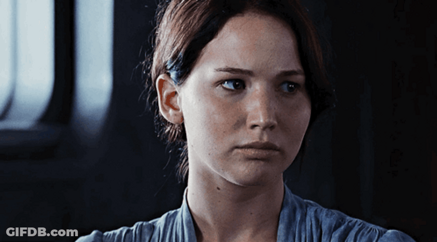 Katniss Everdeen Looking Around GIF