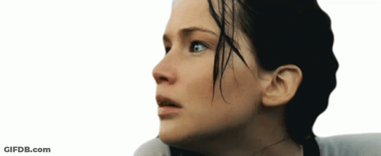 Katniss Everdeen Looking Up GIF