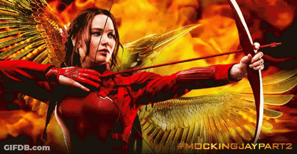 Katniss Everdeen Mockingjay Poster GIF