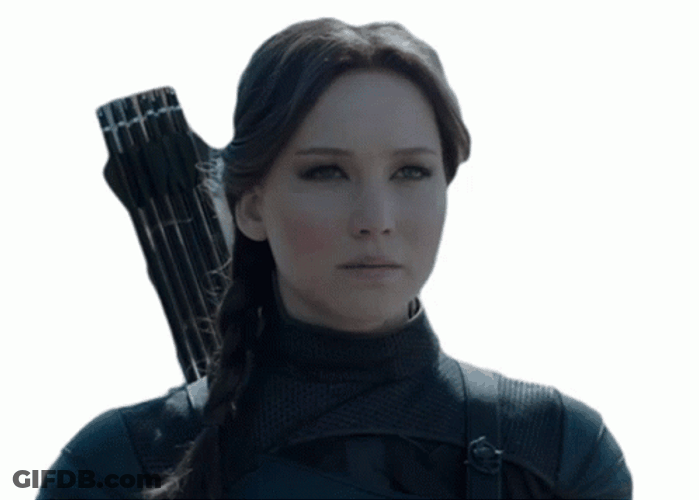 Katniss Everdeen Prepared Face GIF