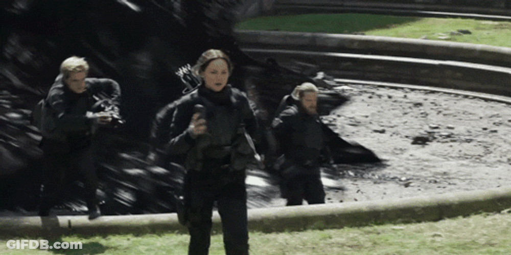 Katniss Everdeen Running GIF