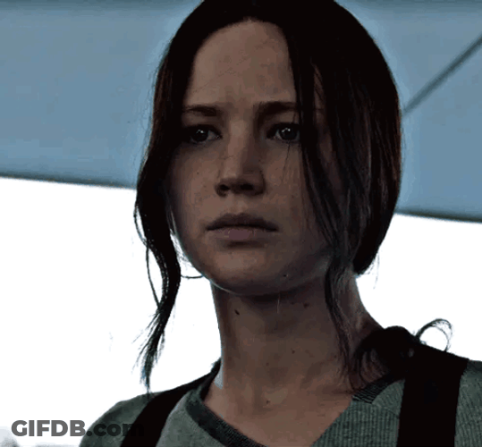 Katniss Everdeen Worried Look GIF