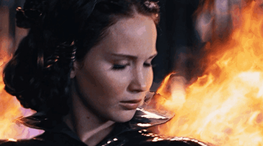 Katniss This Girl Is On Fire GIF
