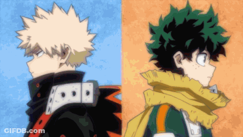 Katsuki Bakugo And Deku From My Hero Academia GIF
