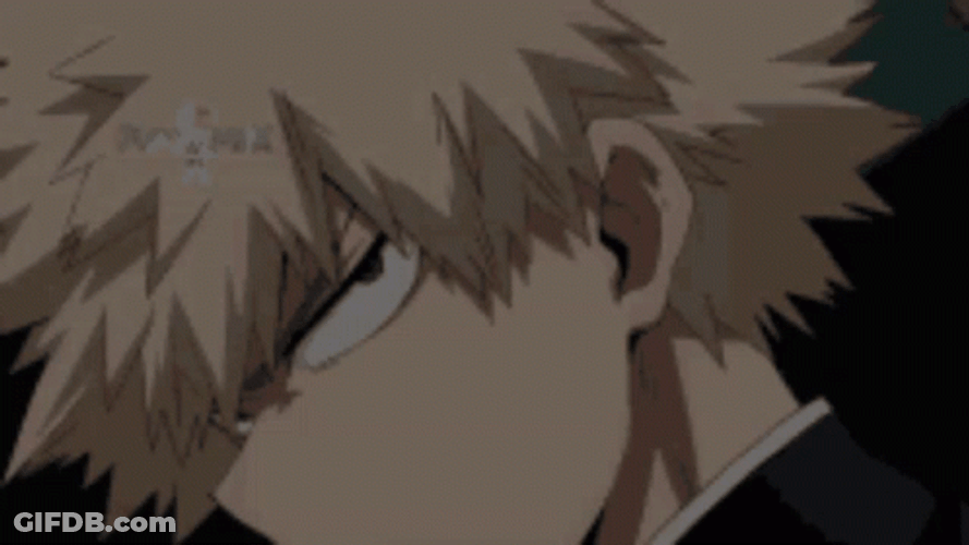 Katsuki Bakugou Angry Sharp Eyes Anime GIF