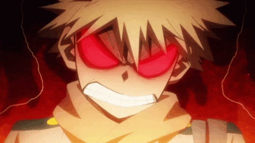 Katsuki Bakugou Anime Angry Eyes GIF