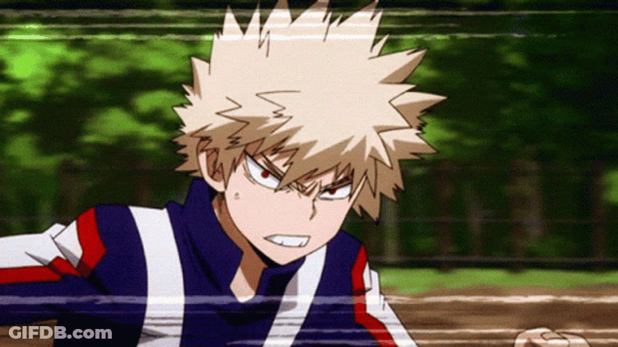 Katsuki Bakugou Intense Fight GIF