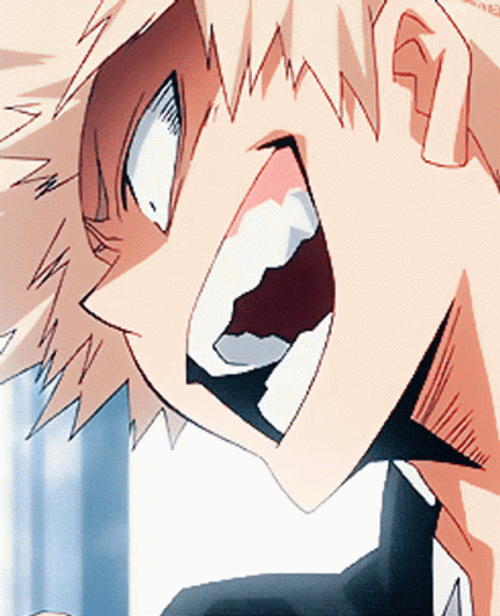 Katsuki Bakugou Laughing GIF