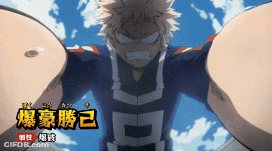 Katsuki Bakugou My Hero Academia Explosion GIF