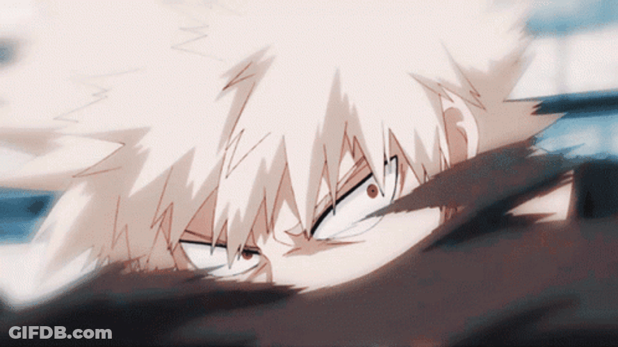 Katsuki Bakugou My Hero Academia Punch Robot GIF
