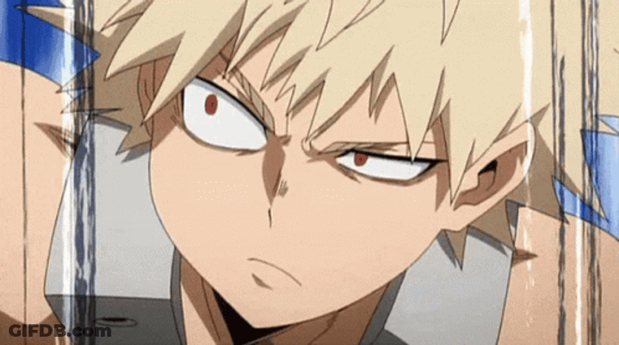 Katsuki Bakugou Powerful Attack GIF