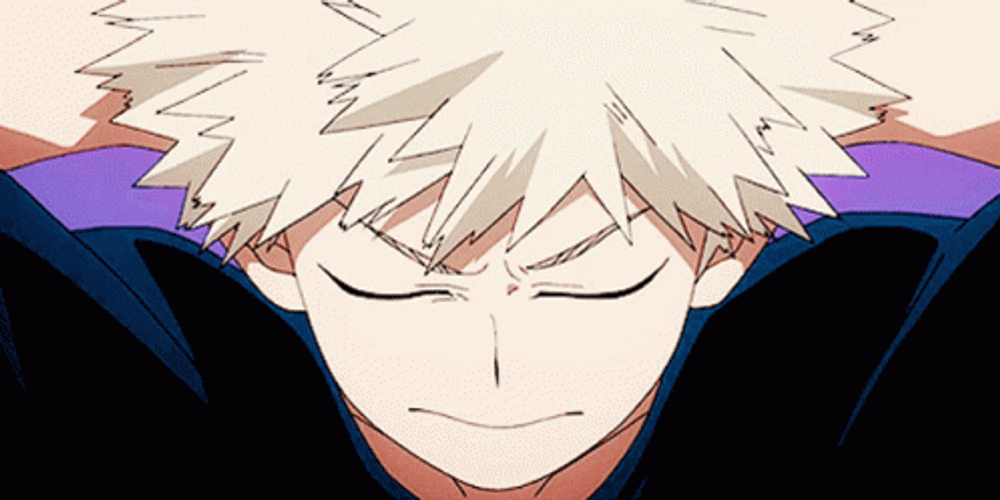 Katsuki Bakugou Relaxing GIF