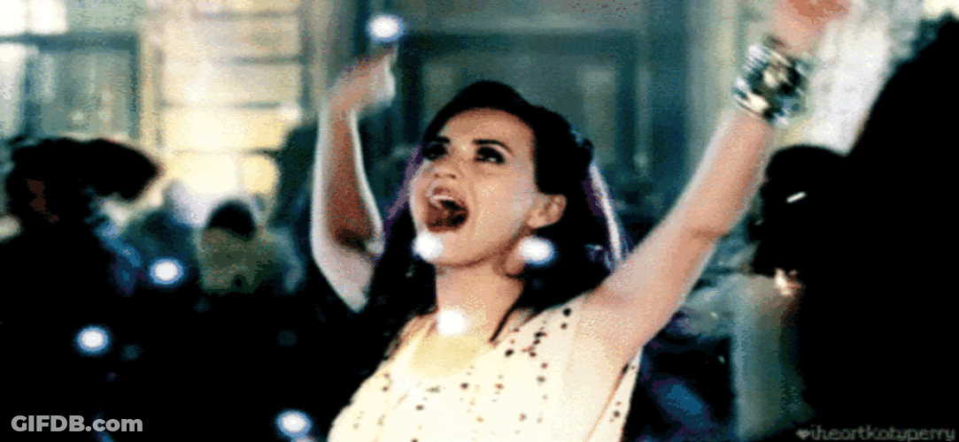 Katy Perry Dancing For New Year's Eve GIF