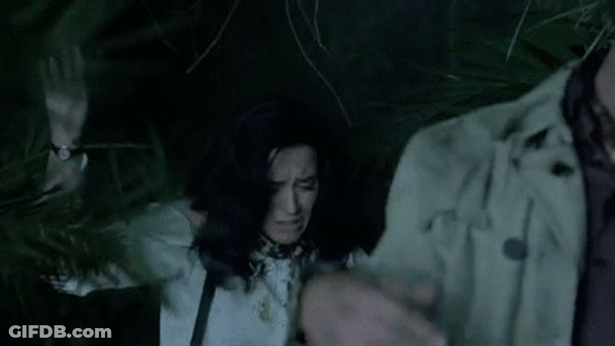 Katy Perry Horrified Run Away GIF