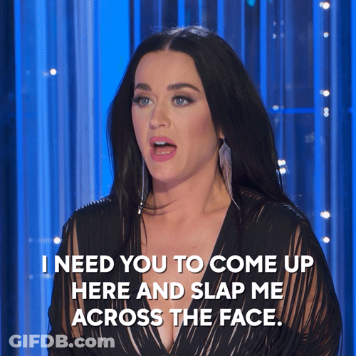Katy Perry Slapping Face GIF