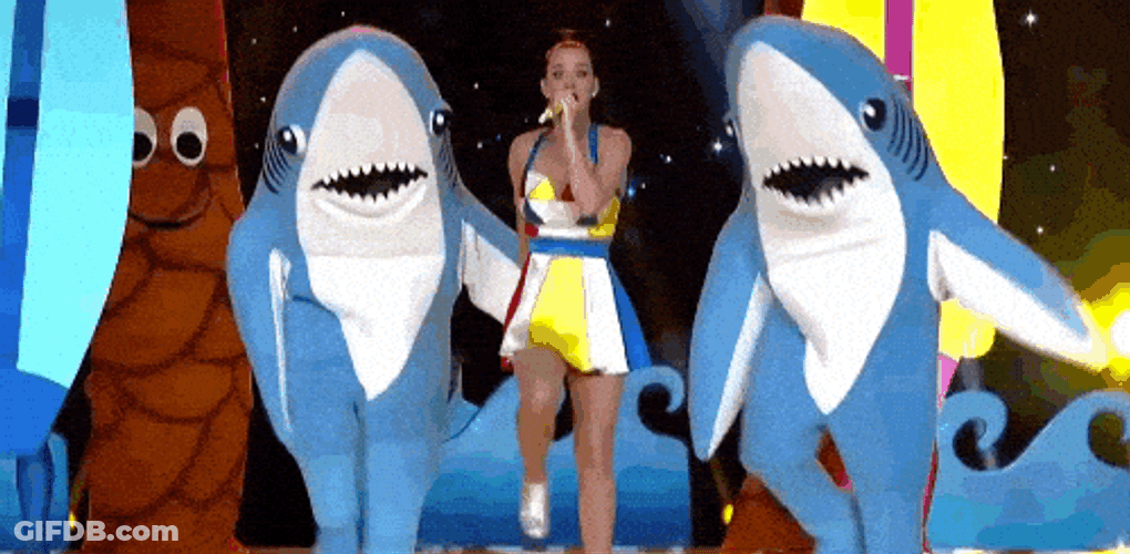 Katy Perry With The Dancing Shark GIF