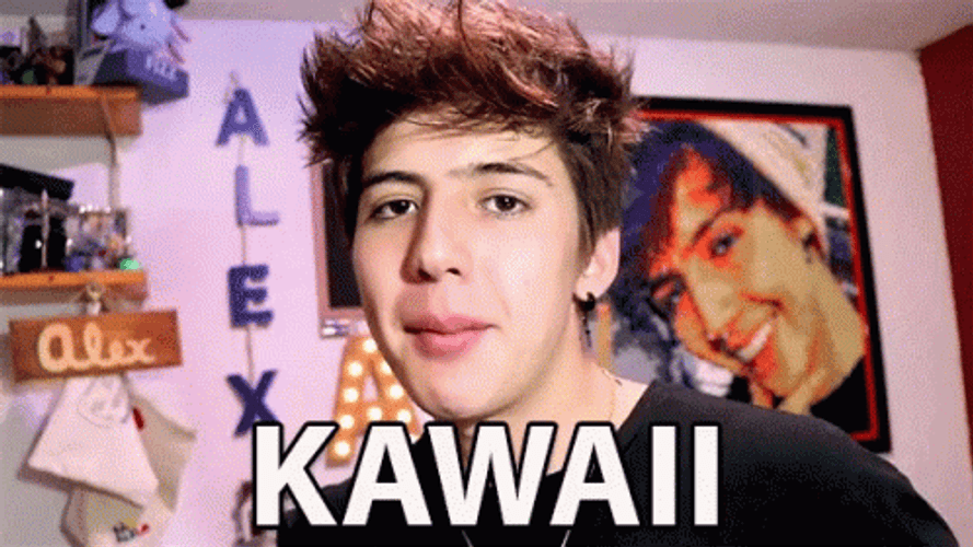 Kawaii Alex Casas Lindo GIF