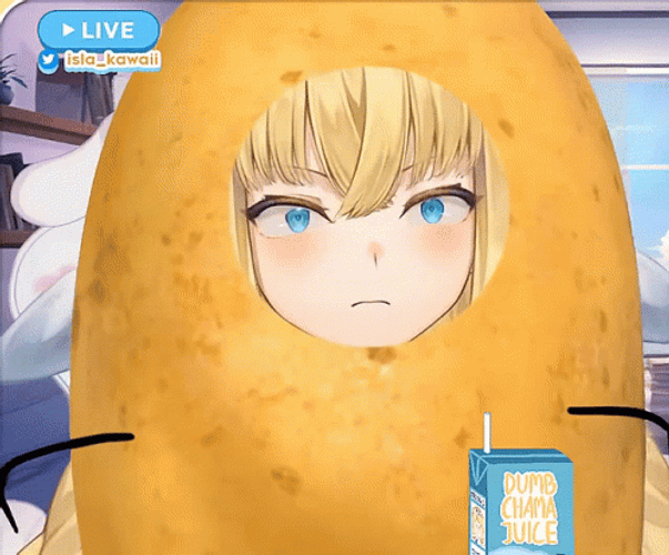 Kawaii Anime Isla Coleman Potato GIF