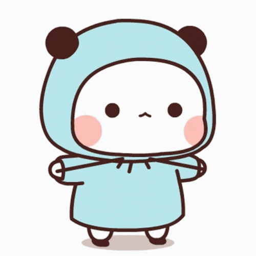Kawaii Bear In Raincoat GIF