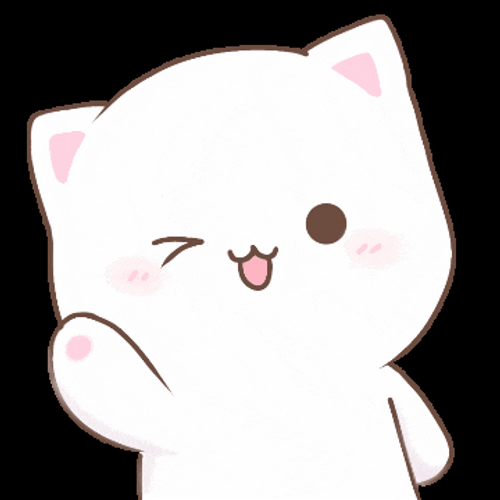 Kawaii Cat Hello Winking GIF