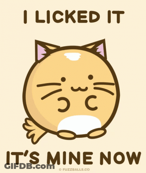Kawaii Cute Cat Lick GIF