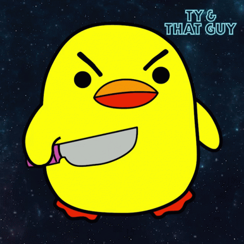 Kawaii Duck Strike One Duck Peeps GIF