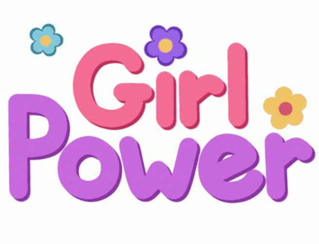 Kawaii Girl Power Doodle GIF