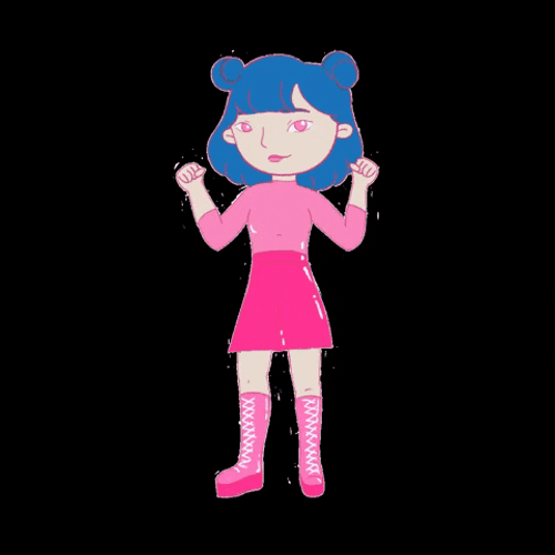 Kawaii Pink Baile GIF