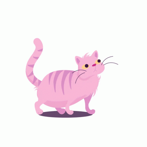 Kawaii Pink Cat GIF