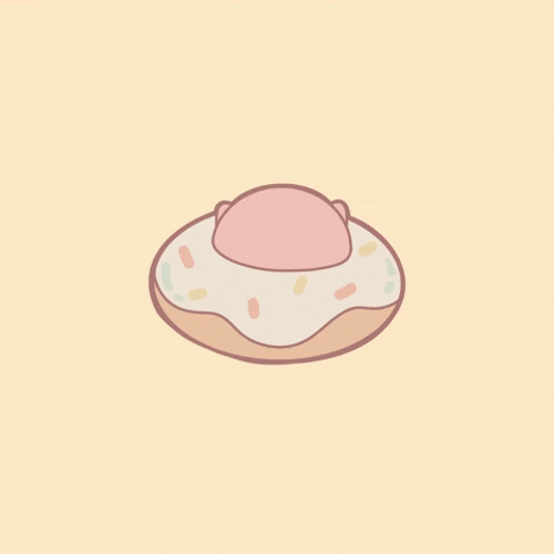 Kawaii Pink Donut GIF