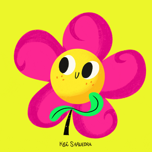 Kawaii Pink Flower GIF