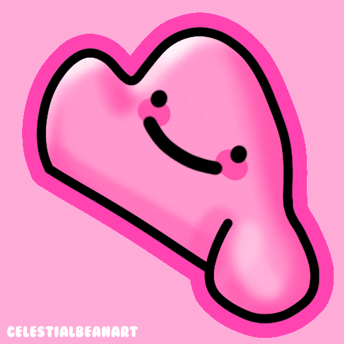 Kawaii Pink Ghost GIF